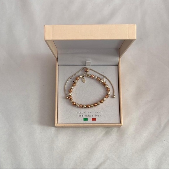 mia fiore made in italy rose gold and silver bracelet - Picture 1 of 2